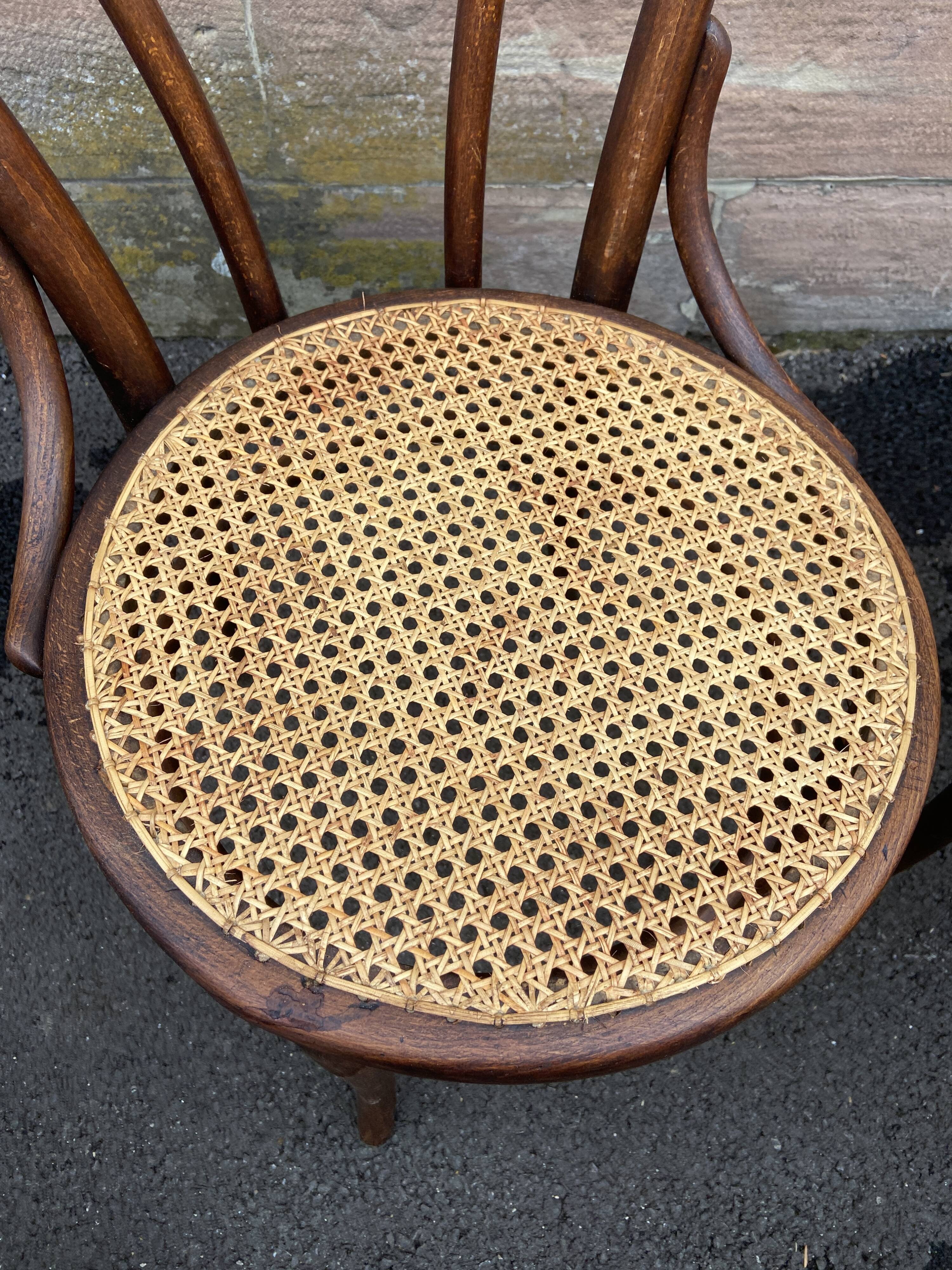 Suite of 4 viennese bistrot chairs