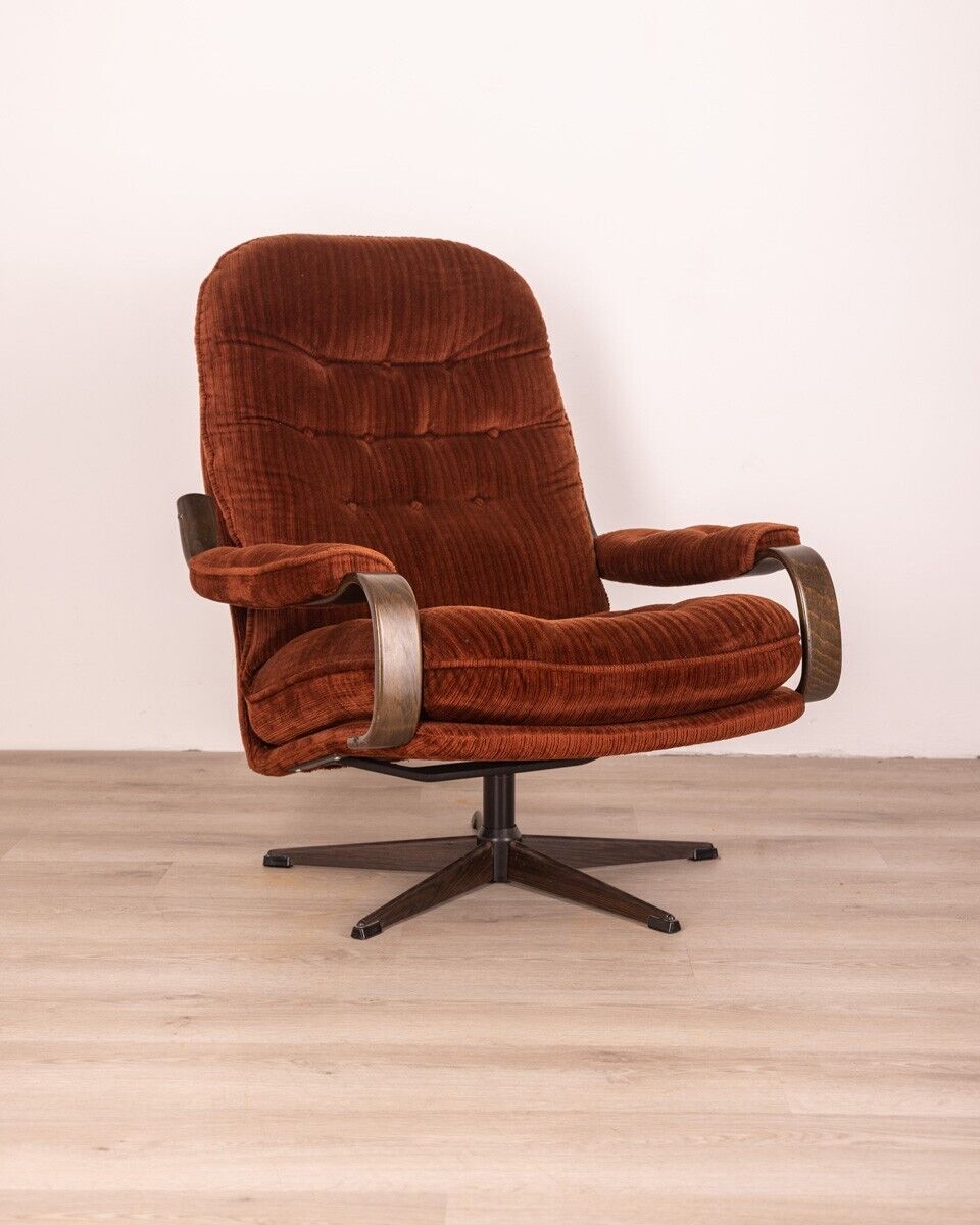 Pair of vintage armchairs from the 60s Bordeaux Danish design