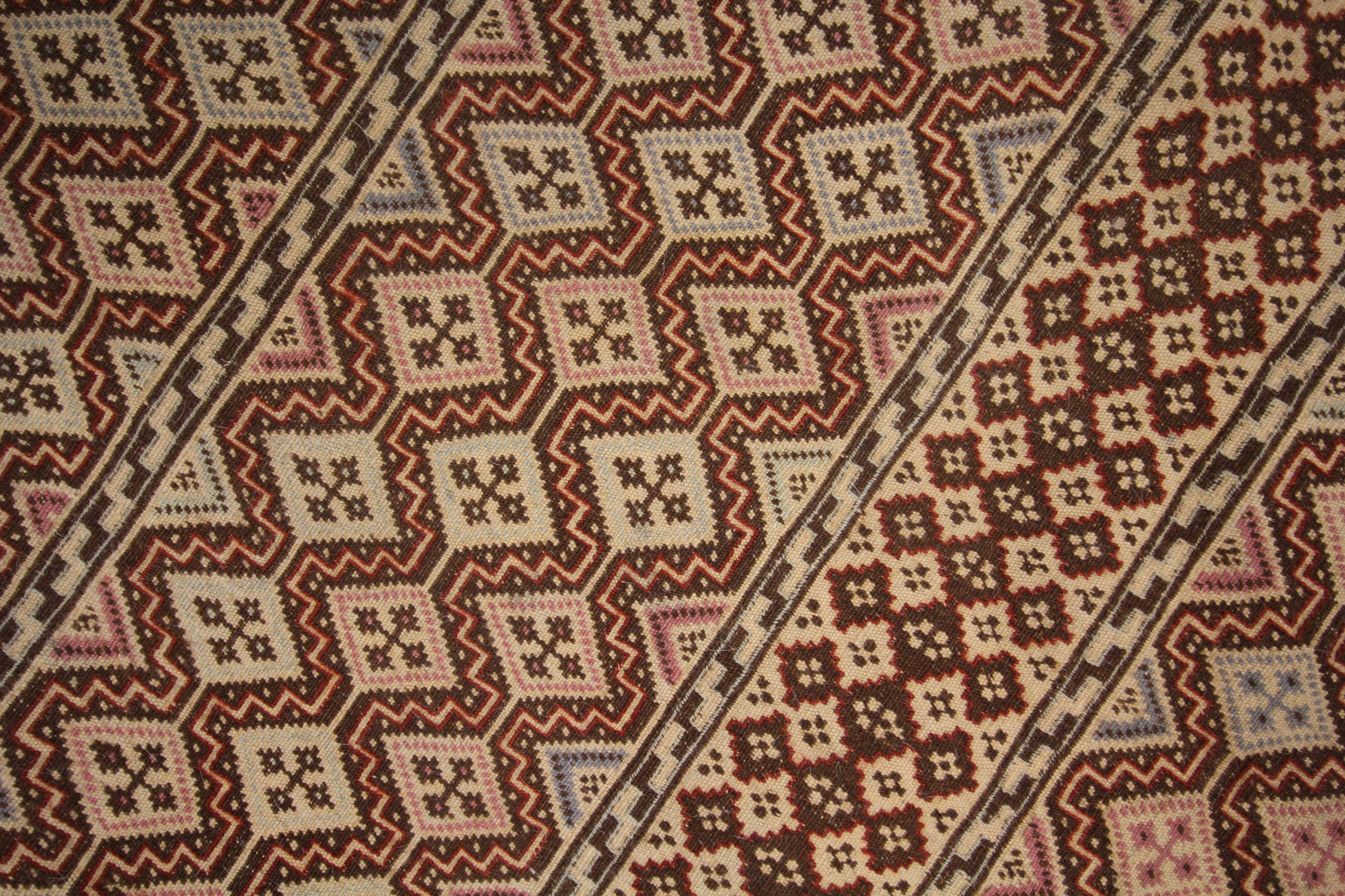 Tapis de salon tissé à plat fait à la main 190x300cm