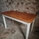 Table de ferme française vintage, années 1950