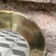 Brass contour mirror 32 x 17cm