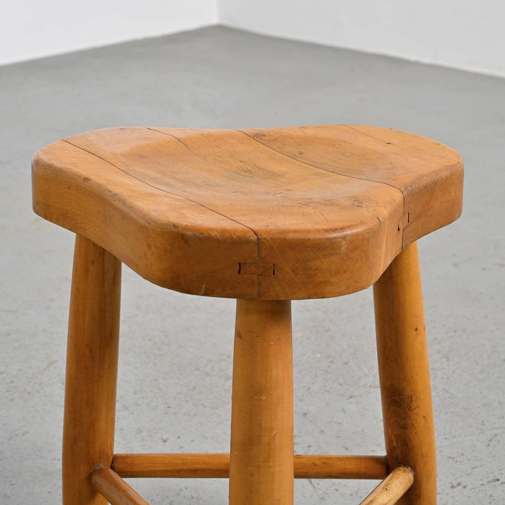 Free-form stool by Christian Durupt, around 1955.
