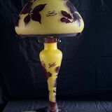 large glass paste lamp signed Gallé Tip art nouveau