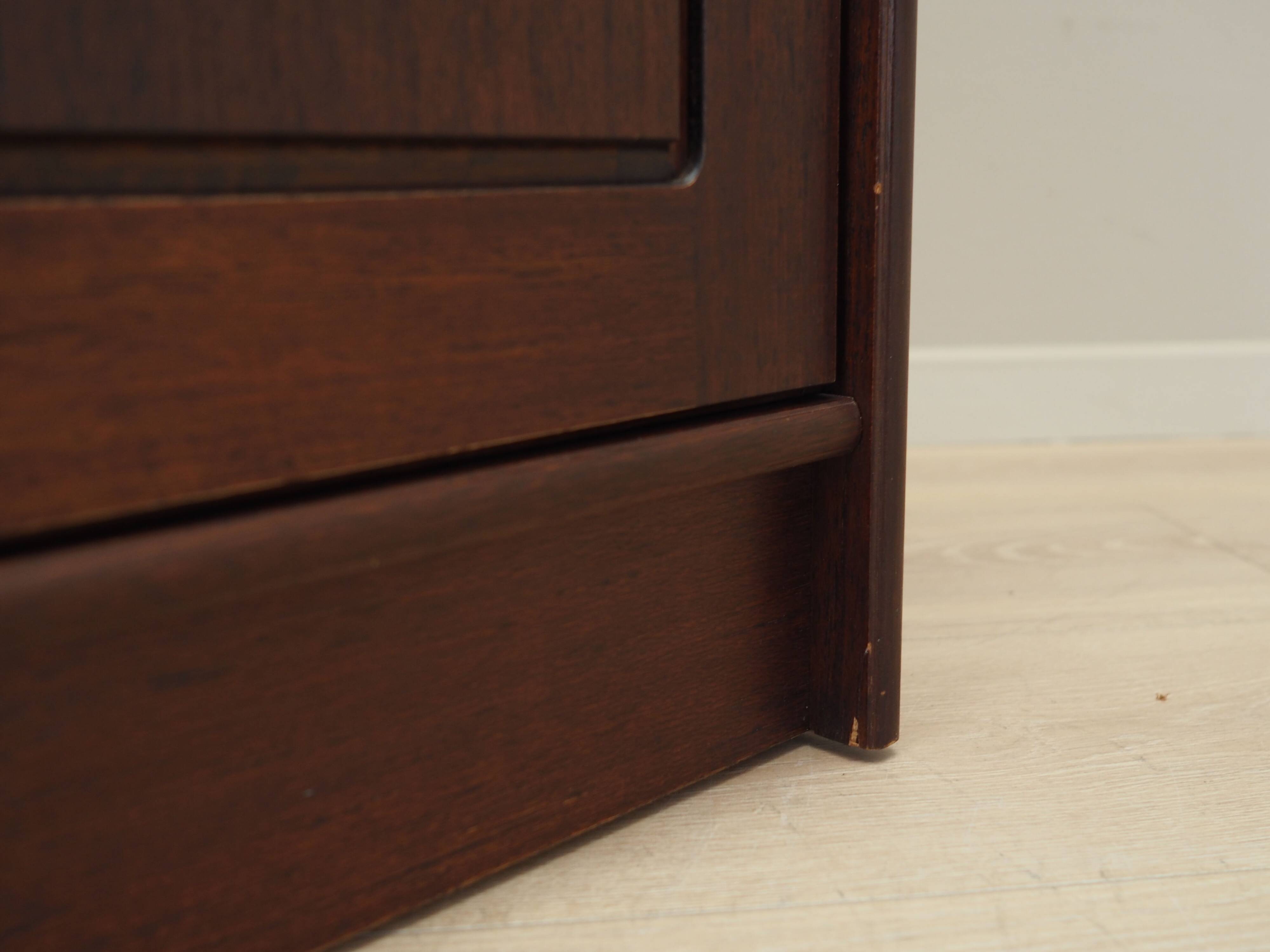 Mahogany showcase, Danish design, 1970s, production: Denmark
