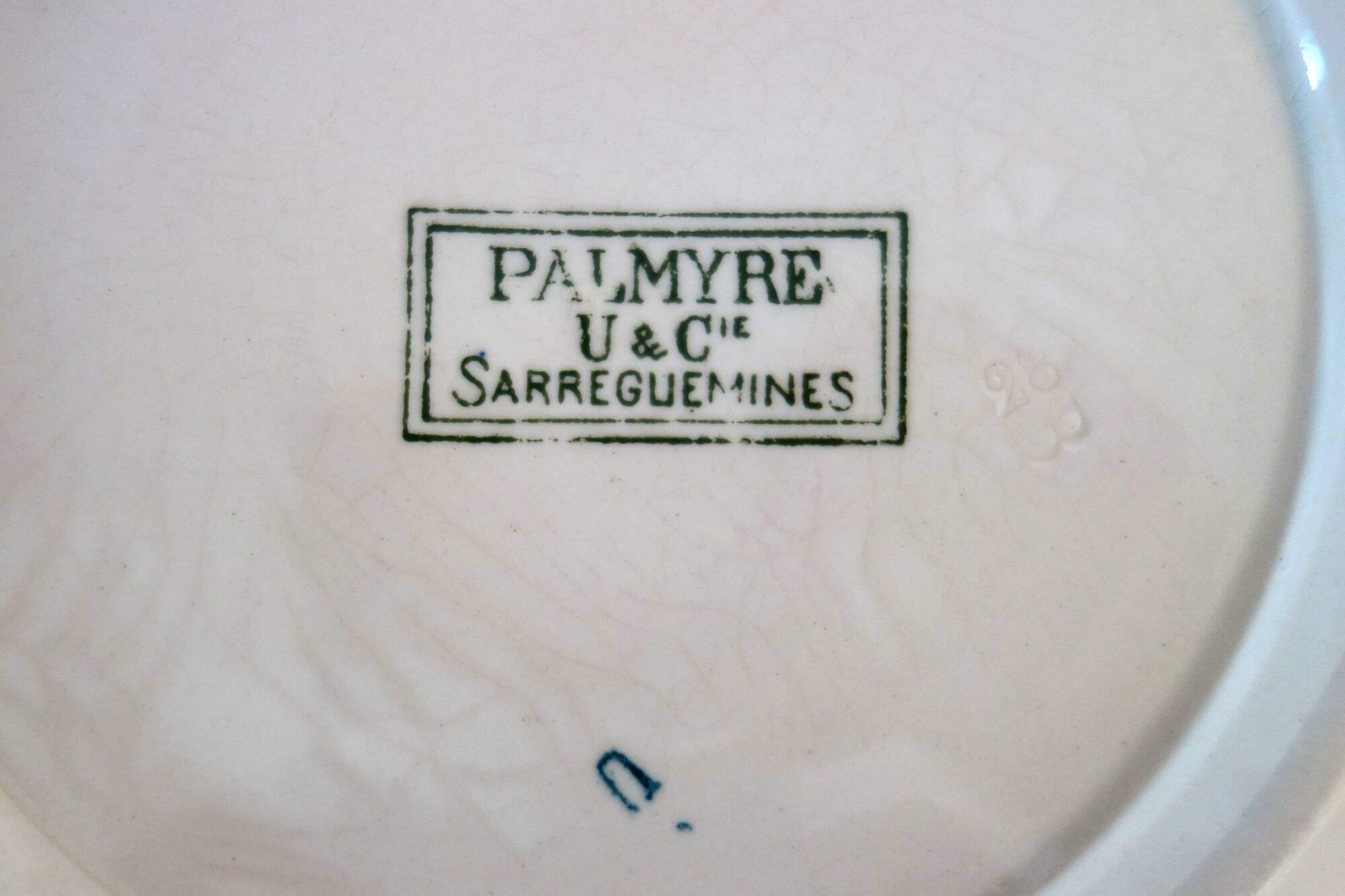 Petite soupière terre de Fer "Palmyre" Sarreguemines