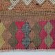 Pink Brown Modern Oushak Runner Rug, 75x352Cm