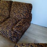 Set vintage sofa bed and 2 armchairs