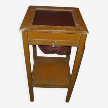 Old small worker's piece of furniture in solid wood