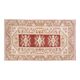 1970s Turkish Oushak Handmade Wool Cotton Red Area Rug 115x192