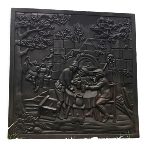 plaque de cheminée en