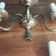 Chandelier mural en laiton 3 feux