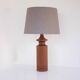 Large mid-century modern Danish teak table lamp