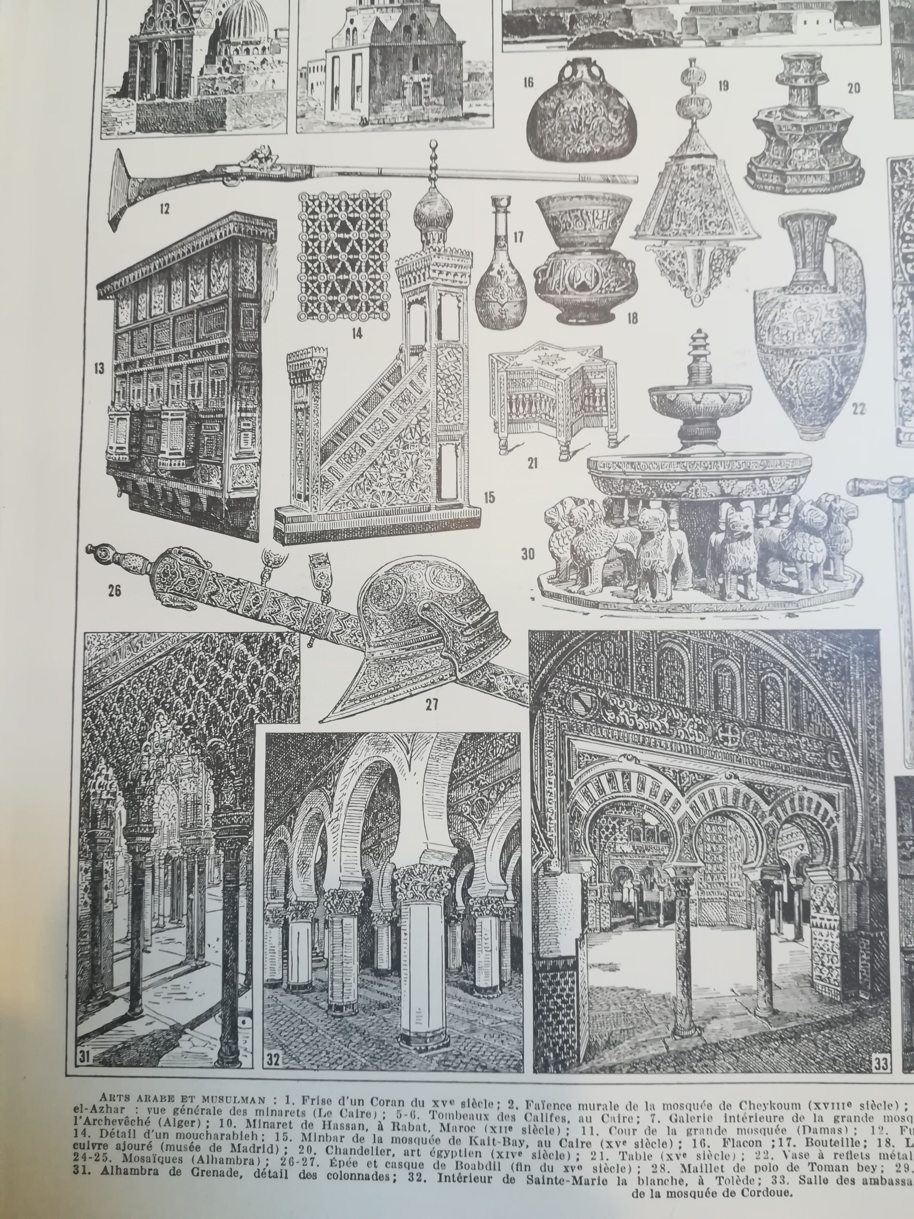 Lithograph on Arabic art from 1928