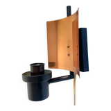 Applique murale Art Déco scandinave en métal/cuivre vintage