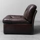 Paire de fauteuils en cuir panarea lev&lev 70s vintage