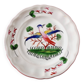 Assiette antique réalisée et peinte à la main du 18ème siècle