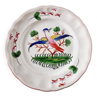 Antique plate made and hand painted from the 18th century