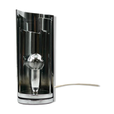 Space Age Chrome Metal Table Lamp Selenova TA447, Italy 1970s