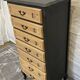 Refurbished wooden chest of drawers