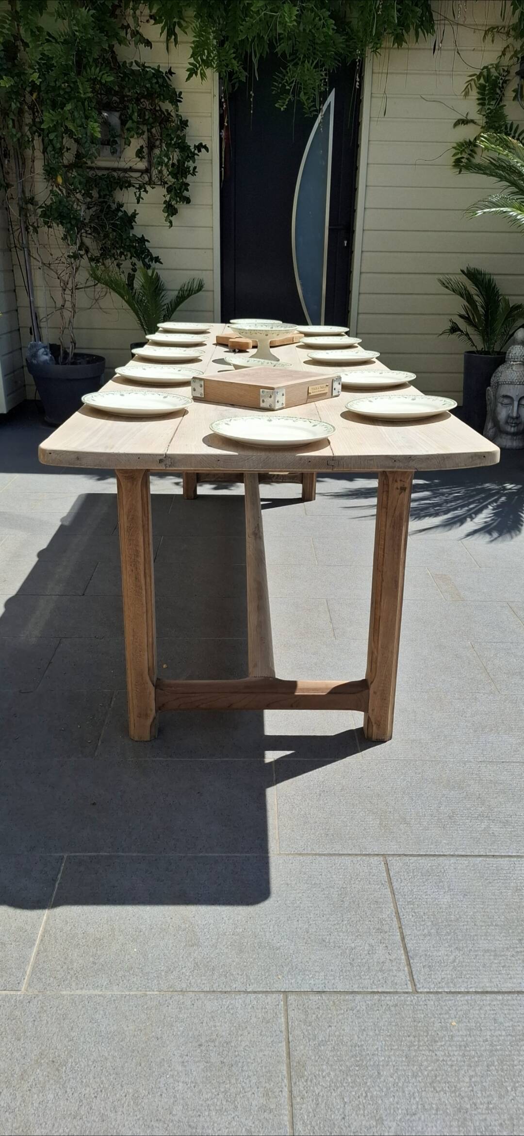 Large renovated old farmhouse table