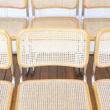 6 Cesca B32 Breuer Chairs Made in Italy - Canework of the seats redone