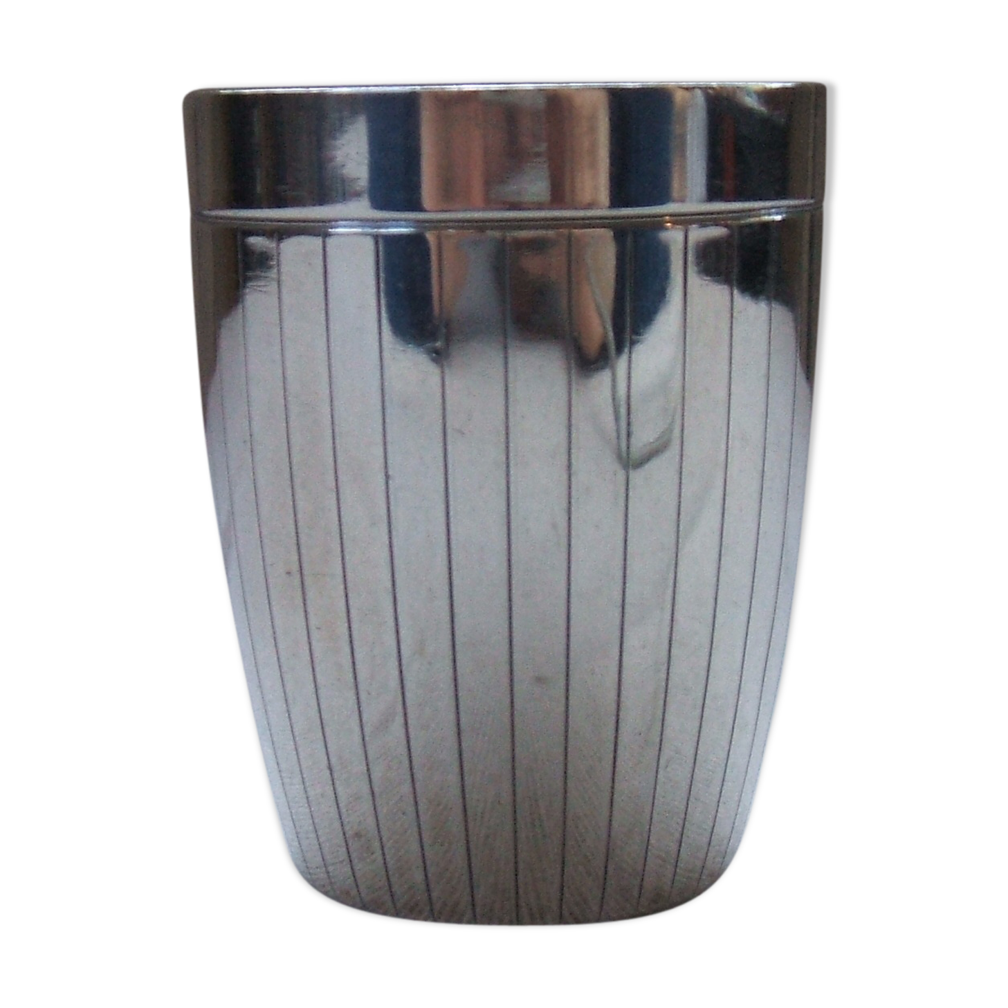 Timbale silver massive art deco