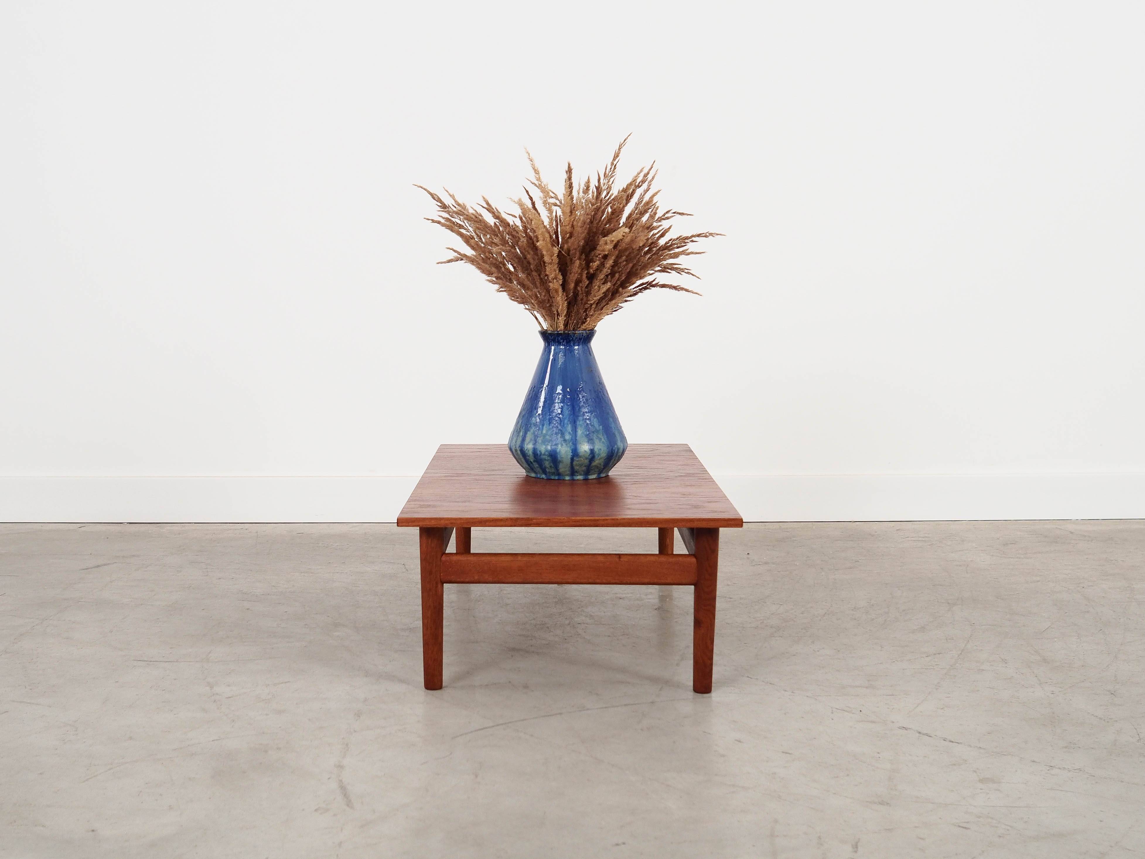 Oak coffee table, Danish design, 1970s, made in Denmark