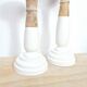 Painted wooden candlesticks