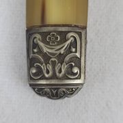 Art Deco serving cutlery with horn handle