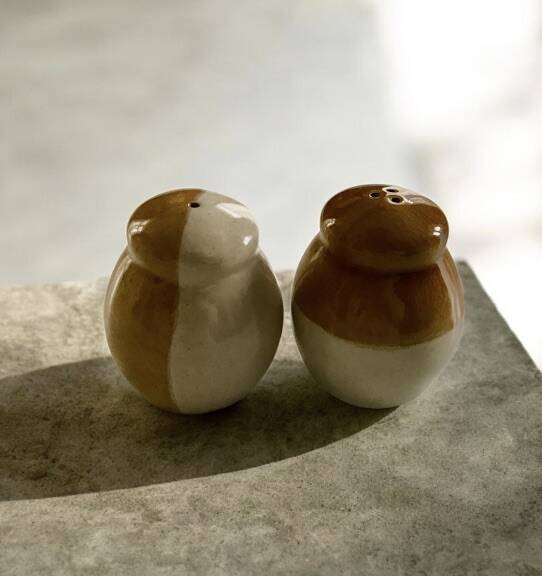 Ceramic salt and pepper shaker set