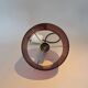 Oxar 1970 pendant light in smoked brown pvc.