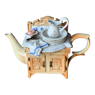Teapot trompe l'oeil Paul Cardew ceramic limited edition signed dated 1993