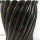 Black ceramic umbrella holder