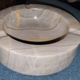Grey marble ashtray