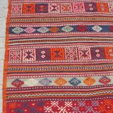 Turkish Kilim rug, vintage area rugs
