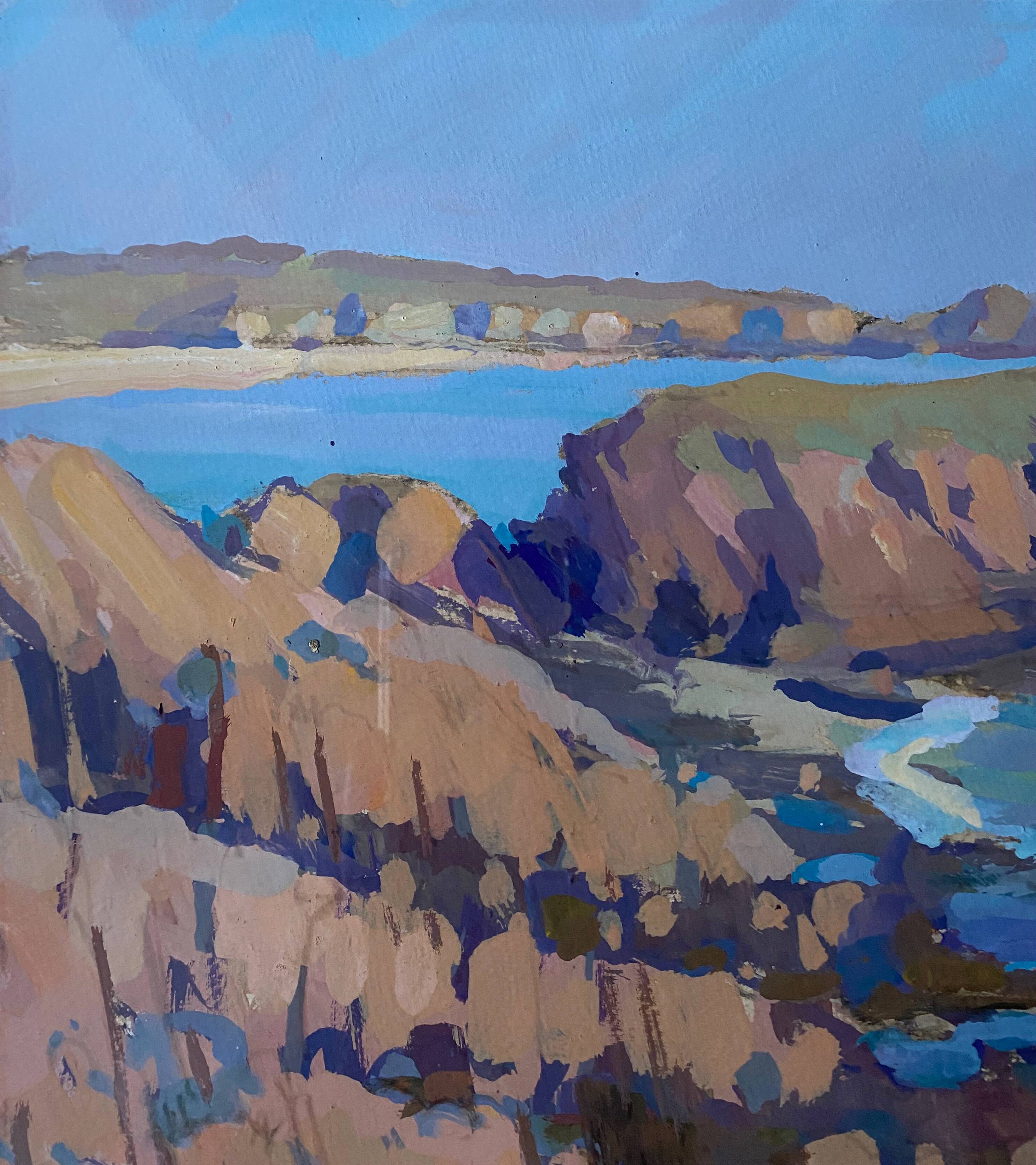 Painting Brittany Seaside + Montparnasse setting