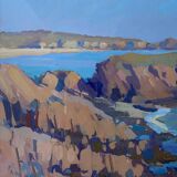 Painting Brittany Seaside + Montparnasse setting