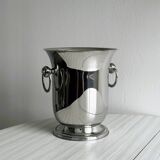 Silver metal champagne bucket