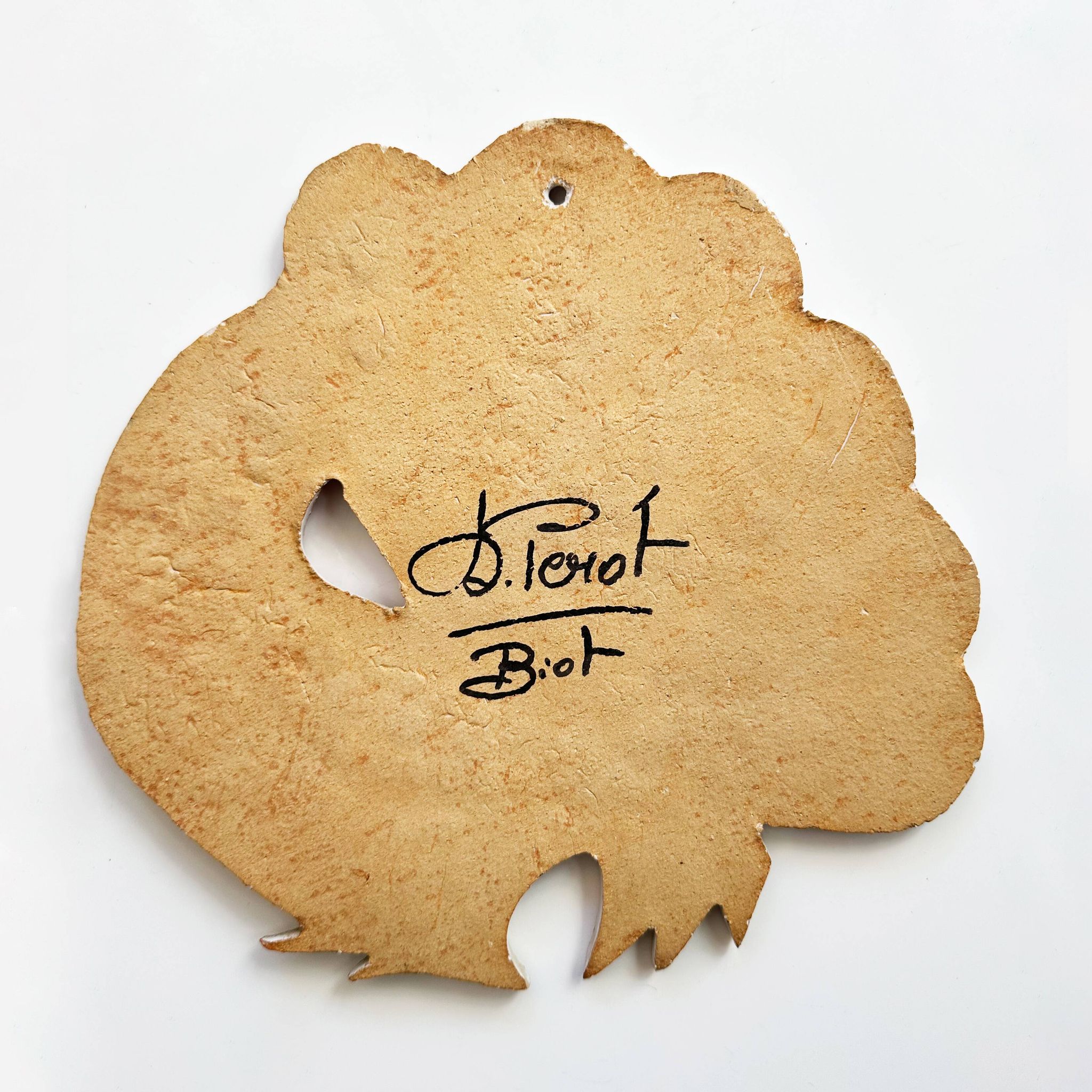 Biot ceramic wall sculpture or centerpiece by Dominique Perot. France, 1970s