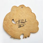 Biot ceramic wall sculpture or centerpiece by Dominique Perot. France, 1970s