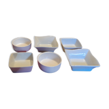Set of various ceramic ramekins