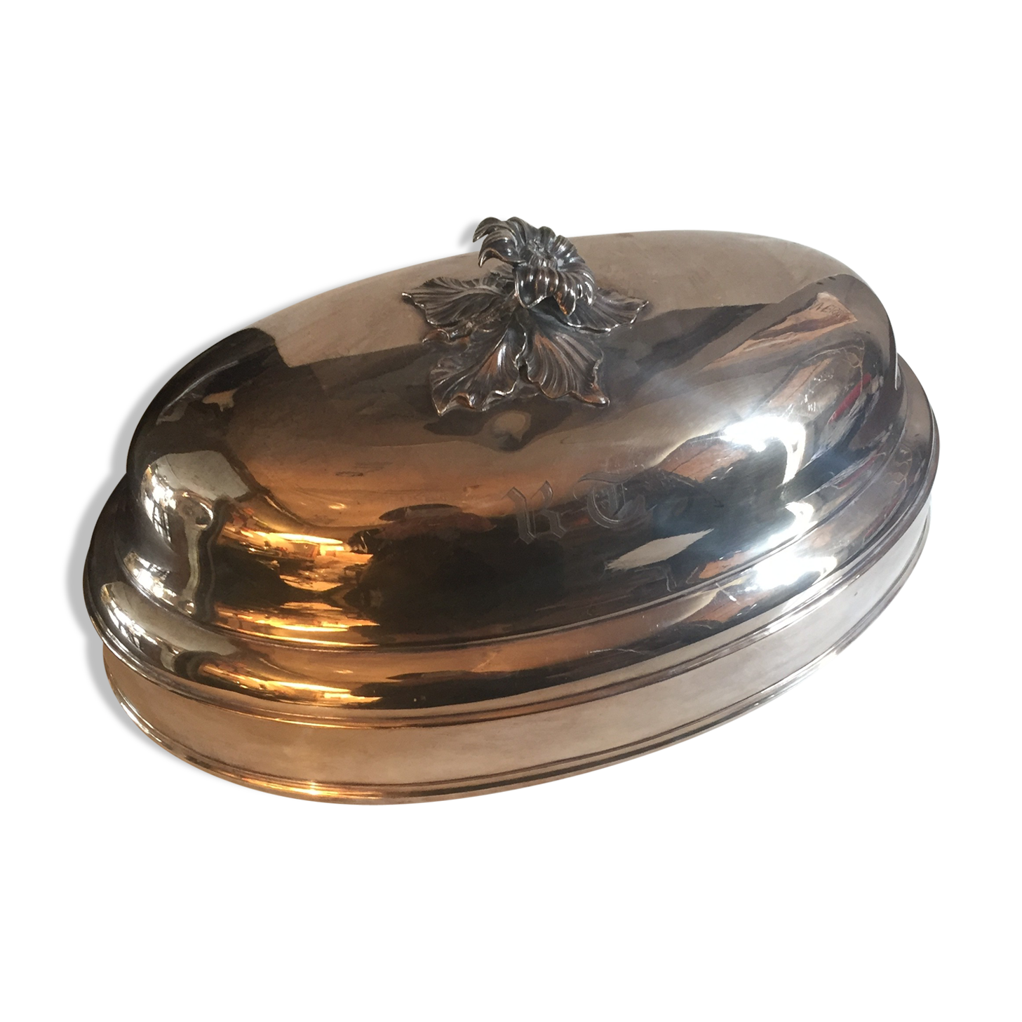 Cliché in silver metal