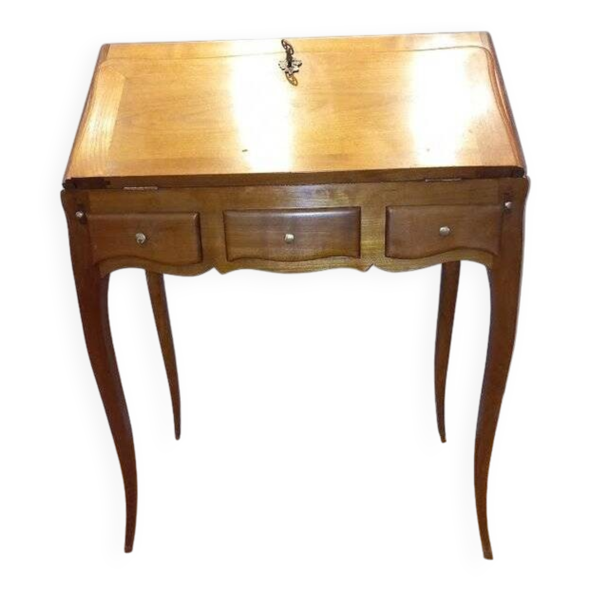 Antique drop-front secretary desk