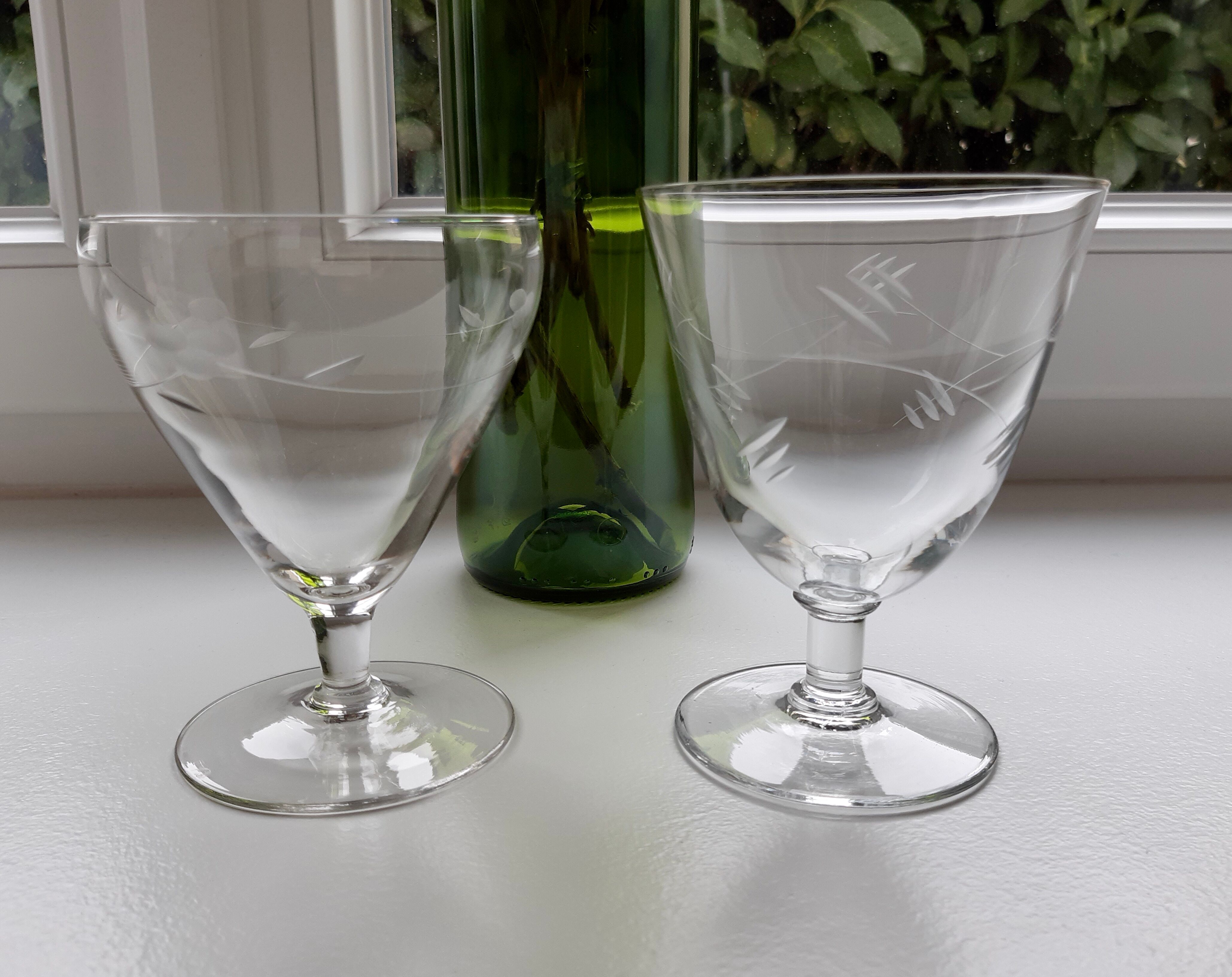 Lot of 6 50s crystal glasses