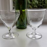 Lot of 6 50s crystal glasses