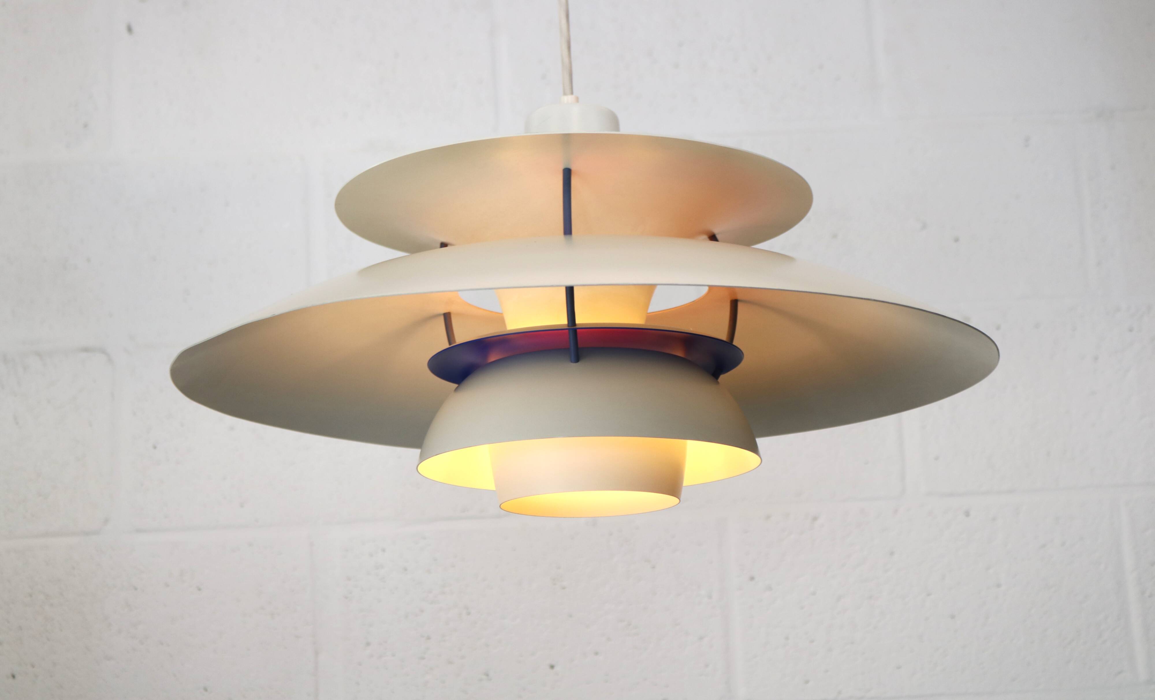 The Real Danish - PH5 Pendant Lamp - Original White Color - Louis Poulsen