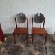 Set of 6 mid century Brutalist teak and steel dining chairs, 1960s