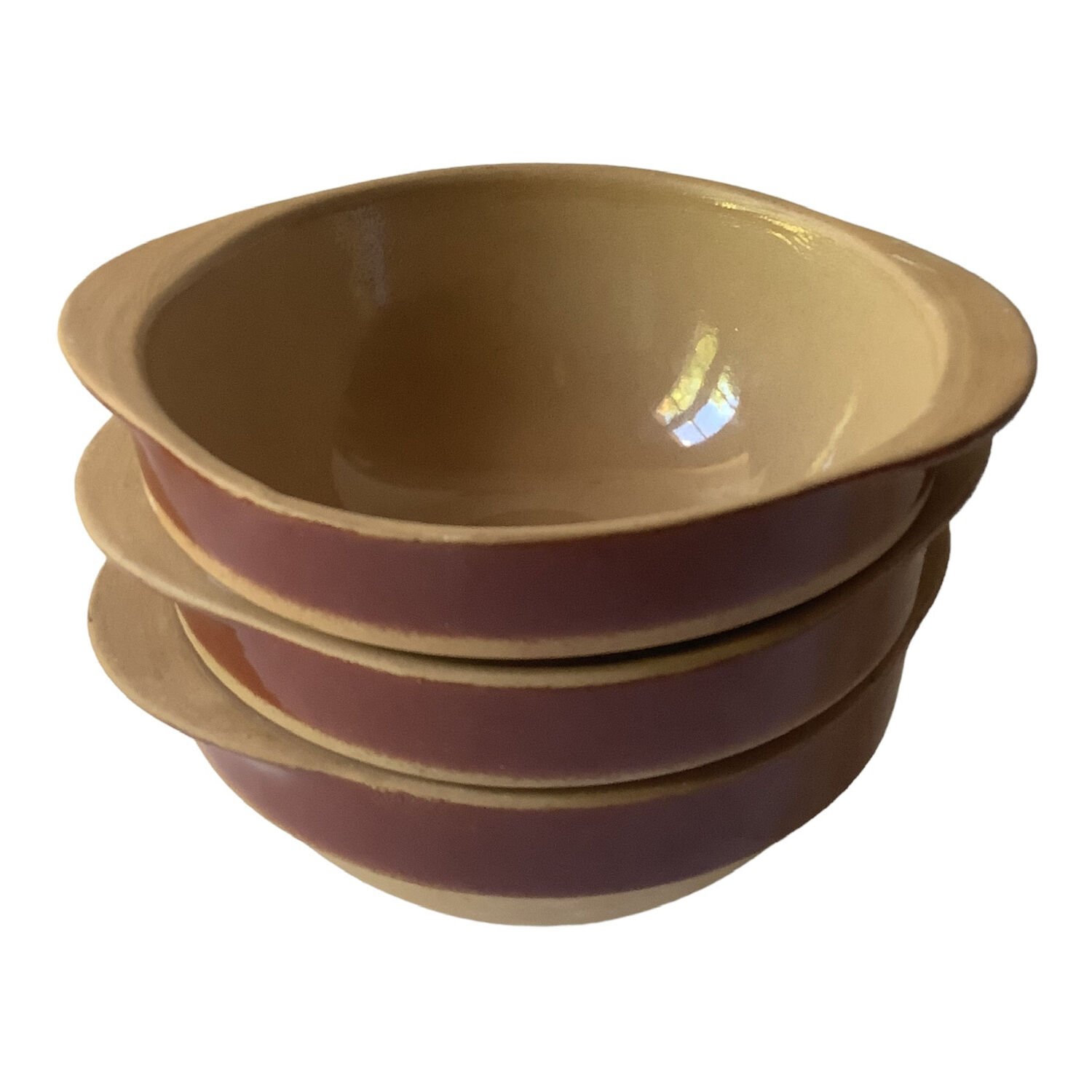 Set of 3 bowls in Gien stoneware