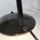 Mushroom lamp in black lacquered steel model Z290, Veneta Lumi, Italy, 1980