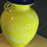 Murano Glass - Moretti Workshop - Large designer glass vase with inclusions